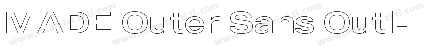 MADE Outer Sans Outl字体转换